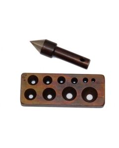 Collet Block Punch - Round Ten Holes 5.00mm - 18.00mm 28Â°