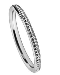 Wedding Ring Diamond CUT 51 MILLGRAIN POLISH FINISH