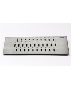 Rectangular Drawplate 3.00-1.00mm 20 holes
