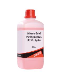 JENTNER MICRON GOLD PLATING SOLUTION, JE250, 1000ML, 3GM GOLD