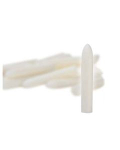 JENTNER WHITE ROUND PEN PLATING TIPS, PACK OF 25