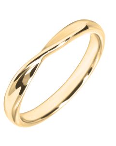 3mm Ribbon Twist Shaped Wedding Ring | W277