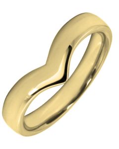 3.5mm Shaped Wedding Ring | W295